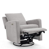 babyGap Harlowe Power Recliner with USB-A & Charging Port by Delta Children - Greenguard Gold Certified – Stain-Resistant Performance Fabric is Oeko-TEX Standard 100 Certified, Ash