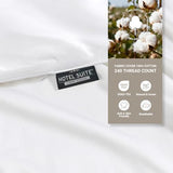 Hotel Suite Feather Down Comforter, Natural Fluffy Duvet Insert, Luxurious Hotel Collection Quilts, All Season Bedding Comforter, 100% Cotton Cover（King Size, 104 x 88 Inch, White） Hotel Suite