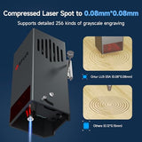Ortur Laser Master 3 20000mW with Air Assist Laser Engraving Machine, Support APP Control Laser Engraver, Higher Power Laser Cutter for Wood Leather, Black Acrylic & Metal Engraver, Class 4 Ortur