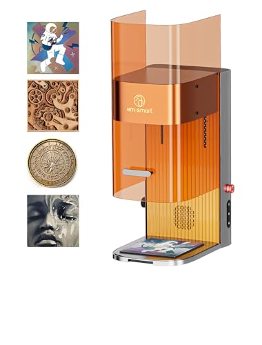 EM-Smart Dual 2, 30W MOPA + 20W Diode Laser Engraver, 100+ Color Metal Engraving, 15000mm/s Fast Laser Engraver and Cutting Machine for Jewelry, Metal, Wood, Leather, Acrylic, Glass, and More EM-Smart