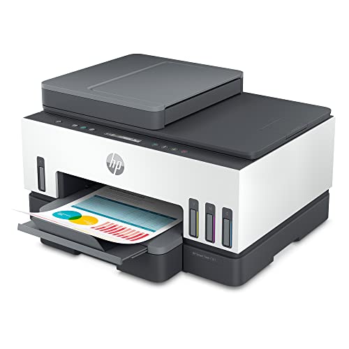 HP Smart -Tank 7301 Wireless All-in-One Cartridge-free Ink Printer, up to 2 years of ink included, mobile print, scan, copy, automatic document feeder (28B70A), Gray HP