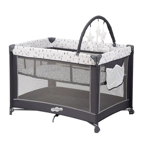 Pamo Babe Pack and Play with Bassinet, Portable Playard for Baby Pamo babe