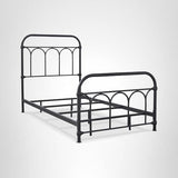 Signature Design by Ashley Nashburg Farmhouse Industrial Twin Metal Bed with Powdercoated Finish, Matte Black Signature Design by Ashley