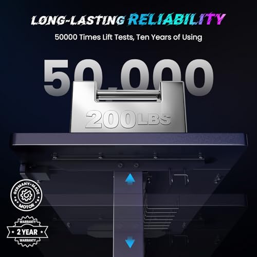 SIAGO Electric Standing Desk Adjustable - 55 x 24 Inch Sit Stand up Desk with Cable Management - 3 Memory Preset Adjustable Height Desk Computer Home Office Desk SIAGO