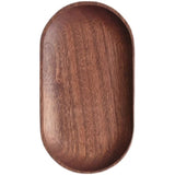 Linwnil 2 Pack Solid Wood Serving Platters and Trays of Natural Wood with Edge,Rectangular Avoid Sliding and Spilling Food (Walnut Trays x 2Pack) Linwnil