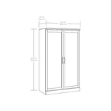 Sauder Aspen Post Storage Cabinet, L: 34.88" x W: 19.45" x H: 59.76", Prime Oak finish Sauder