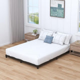 Nailsong 4 Inch Bed Frame Full Low Profile, Full Size Metal Bed Frame No Box Spring Needed, Heavy Duty Metal, Easy Assembly, Black Nailsong