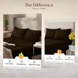 Utopia Bedding King Bed Sheets Set - 4 Piece Bedding - Brushed Microfiber - Shrinkage and Fade Resistant - Easy Care (King, Brown) Utopia Bedding