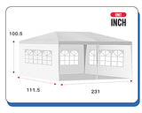 10'x20' Outdoor Canopy Party Wedding Tent Garden Gazebo Pavilion Cater Events -4 FDW