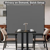 Room Divider 6ft Room Dividers and Folding Privacy Screens Partition Room Divider Fabric Panel, Indoor Wall Divider for Room Separation Freestanding Space Separators (Grey, 1 Panel) YASRKML