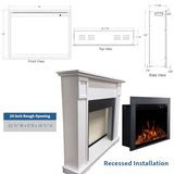 Touchstone Fireplug 24" Electric Fireplace Insert for Existing Masonry Fireplaces | 6 Flame & 13 Ember Colors | Alexa & WiFi Compatible | 1500W Heater Touchstone