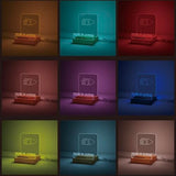 hopeme Light Up Now Playing Vinyl Stand, RGB LED Record Display Holder, Solid Wood Base with Customizable Lighting, Now Playing Vinyl Album Storage for Music Lovers hopeme