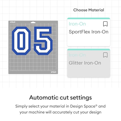Cricut® SportFlex Iron-On, Black (5 ft) - HTV Heat Transfer Vinyl for Sportswear Cricut