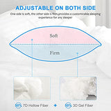 EIUE Hotel Collection Bed Pillows for Sleeping 2 Pack Queen Size，Pillows for Side and Back Sleepers,Super Soft Down Alternative Microfiber Filled Pillows,20 x 30 Inches EIUE