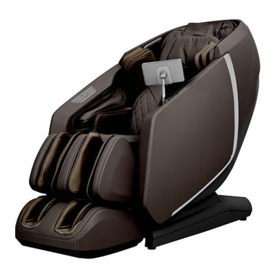 Osaki OS-Highpointe 4D SL-Track Massage Chair with Ultra Long Extension, 3 Rollers Foot and Calf Massage Affirm, Dark Brown