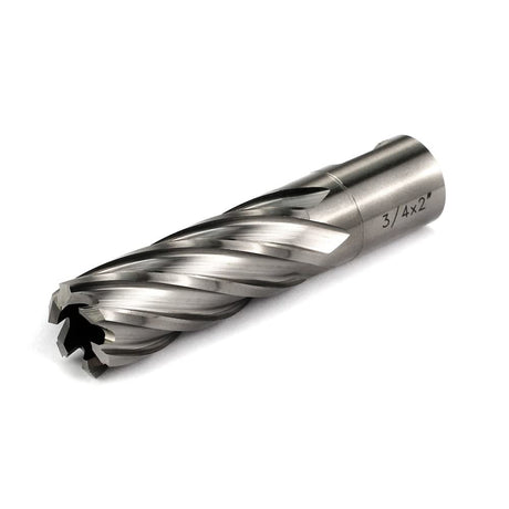 OSCARBIDE Annular Cutter 3/4 inch Cutting Diameter 2 inch Depth of Cut,3/4 inch Weldon Shank 2 Flat Mag Drill Bit with Pilot Pin for Magnetic Drill Press,1 Piece OSCARBIDE