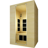 JNH Lifestyles Joyous Flex 2 Person Low EMF Far Infrared Sauna with Reversible Door JNH Lifestyles