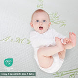 MUXHOMO Premium 100% Waterproof Queen Size Mattress Protector, Breathable Mattress Cover Queen Size Bed, Cooling 3D Air Fabric Bed Pad Cover, Deep Pocket 8"-21" MUXHOMO
