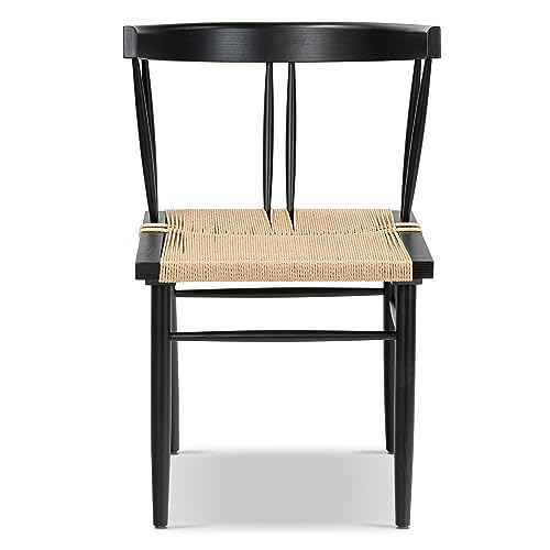 POLY & BARK Ferrara Dining Chair, Black