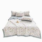 RDIAYDN Summer Duvet, Single Bed, Duvet Cover, Washable, Cooling Printed Duvet, Lightweight for Summer, Soft and Breathable (D, 150 x 200 cm) RDIAYDN