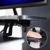 VIVO Extra Wide 38 inch Corner Desk Converter, K Series, Height Adjustable Sit to Stand Riser, Dual Monitor and Laptop Workstation with Wide Keyboard Tray, Black, DESK-V000KL VIVO