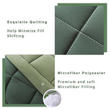 DOWNCOOL Twin Comforter Set -All Season Bedding Comforters Sets with 1 Pillow Case -2 Pieces Bed Set Down Alternative Comforter Set -Double Green Twin Bedding Sets(64"x88") DOWNCOOL