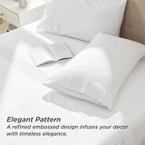 Bedsure Queen Sheet Set - 4 Pieces Soft Queen Size Sheets - Breathable & Cooling - Hotel Luxury - Easy Care Polyester Microfiber Bedding for Women, Men, Bright White Bedsure