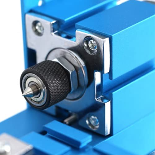 Universal Mini Metal Lathe Machine Motorized Metalworking DIY Tool Benchtop Woodworking for Hobby Science Education Modelmaking W10003M AC100V~240V (24W Lathe) Jianyana