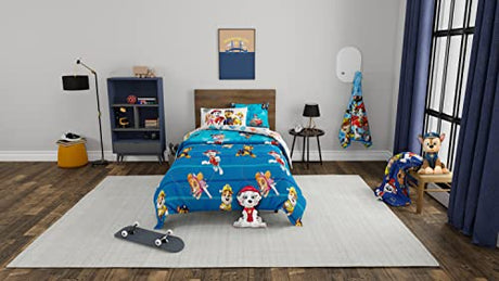 Paw Patrol Kids Bedding Super Soft Comforter and Sheet Set with Sham, 5 Piece Twin Size, (100% Officially Licensed Nickelodeon Product) By Franco Franco