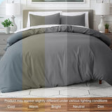 Bare Home Bedding Duvet Cover King Size - Premium 1800 Super Soft Collection - Lightweight, Cooling - Soft Breathable Bedding Duvet Cover (King, Grey) Bare Home