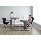 Realspace® Magellan 60" W Pneumatic Height-Adjustable Standing Desk, Cherry Realspace
