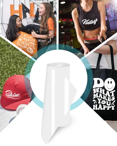 Lzerking Heat Transfer Vinyl White Htv Matte-12 x100ft Iron On Vinyl Roll for Cricut/Cameo Bundle, DIY Shirts, Bags, Socks, Shoes, Pillow and Other Frabic - Easy to Cut & Weed Lzerking