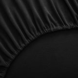 Flannel Sheets Warm and Cozy Deep Pocket Breathable All Season Bedding Set with Fitted, Flat and Pillowcases, King, Black Sweet Home Collection