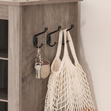 HOOBRO Tall Shoe Cabinet, 9 Tier Shoe Storage Cabinet, Freestanding Wooden Shoe Cabinet Organizer with 24 Cubbies and 3 Hooks, for Entryway, Closet, Living Room, Greige BG24SC01 HOOBRO