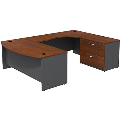 Bush Business Furniture Series C home-office-furniture-sets, 72W, Hansen Cherry - WoodArtSupply