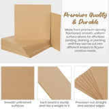 CALPALMY 24-Pack MDF Board 1/8 Inch Thick 12" x 12" Unfinished Wood Panels, 3mm Thick Medium Density Fiberboard Wood Boards for Crafts, Painting, Carpentry, Engraving, Interior Design, and More CALPALMY