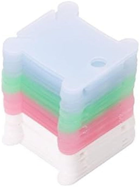 Embroidery Floss Bobbins, 50 Pcs Embroidery Floss Organizer, Plastic Embroidery Thread Cards for Cross Stitch Thread Holder Sewing Storage(Mixture Colour) Much Hotter