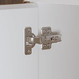 Hitow Mirror Wardrobe Armoire with Drawers, Wardrobe Armoire Closet with Glass Full Length Mirror Doors Drawers & Hanging Rod, Wood Wardrobe Clothes Storage Cabinet for Bedroom, White Hitow