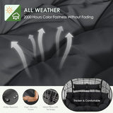 NICESOUL® Double Egg Chair Indoor Outdoor Stationary Oversized Thicken Padded Cushions,2 Person Egg Loveseat Chair,680 lbs Extra Large Lounge Chair for Patio Balcony Porch Backyard Gray NICESOUL