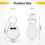 Valyria 10 Pcs Sublimation Blanks Coin Holder Keychain Keyring Universal AA Medallion Keychains for Women (White) Valyria