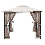 MASTERCANOPY Patio Gazebo Mosquito Netting Screen Walls ONLY (10x10, Beige) MASTERCANOPY