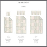 Laura Ashley - King Comforter Set, Reversible Cotton Bedding with Matching Shams & Bedskirt, Stylish Home Decor for All Seasons (Harper Sage, King) Laura Ashley