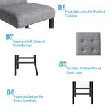 Bellemave 5 Piece Counter Height Dining Table Set for 4 High Top Square Kitchen Table and Chairs Dinning Room Small Breakfast Table Set Pub Table and High-Back Chairs Set of 4.(Grey) Bellemave