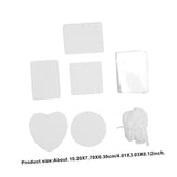 SOLUSTRE 1 Set Air Freshener Sublimation Car Freshener Coverlet Sublimation Blanks Air Freshner Cars Cars Felt Inside The Car White Product SOLUSTRE