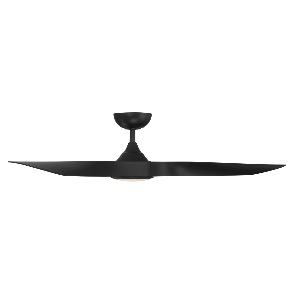 WAC Smart Fans Swirl Indoor and Outdoor 3-Blade Smart Home Ceiling Fan 54in Matte Black with 3000K LED Light Kit and Remote Control works with Alexa and iOS or Android App WAC Lighting
