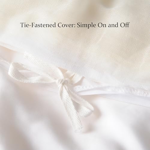 CUDDLE DREAMS Lightweight Silk Filled Comforter for Summer, Detachable Tencel Duvet Cover for Easy Care, Naturally Breathable (White, Twin) CUDDLE DREAMS