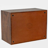Hind Handicrafts Rosewood Border Engraved Wooden Cremation Urns for Human Ashes Adult - Handcrafted Photo Funeral Memorial Ashes Urn - Columbarium Hind Handicrafts