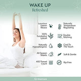 DREAMCARE 100% Eucalyptus Sheets, Full Bed Sheets, Tencel, Lyocell | Full Size Sheet Sets, Cool Sheets for Hot Sleepers - Premium Full Size with Deep Pockets + 2 Side Pockets - 6 pcs DREAMCARE