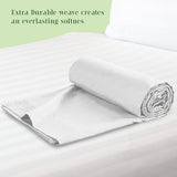 Elegant Comfort Premium Hotel Quality 1-Piece Flat Sheet, Luxury & Softest 1500 Thread Count Egyptian Quality Bedding Flat Sheet, Wrinkle, Stain and Fade Resistant, Queen, White Elegant Comfort