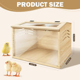 Chicken brooder Box,Chick brooder,brooder Box for Chicks,Small Chicken coop,Baby Chicken Supplies,Chick brooder Box,Quail cage,Quail coop,Measures Approximately 15.7X12X12 inches LIAQICHA